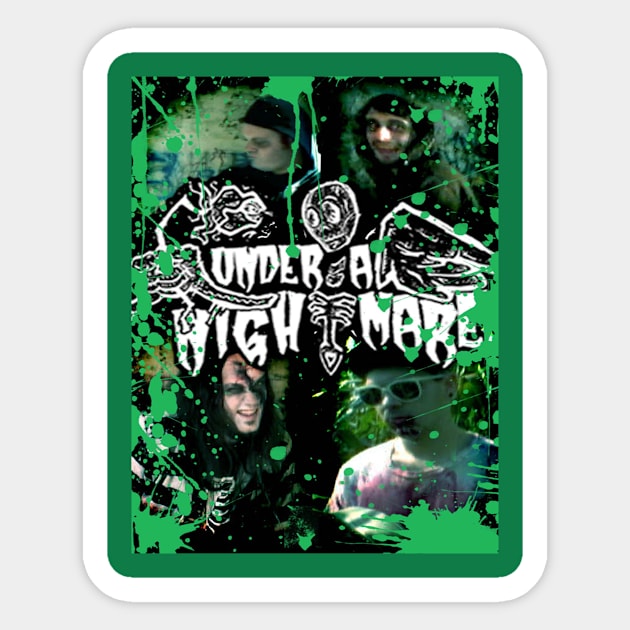 Cemetery Getaway UAN Sticker by Under A Nightmare